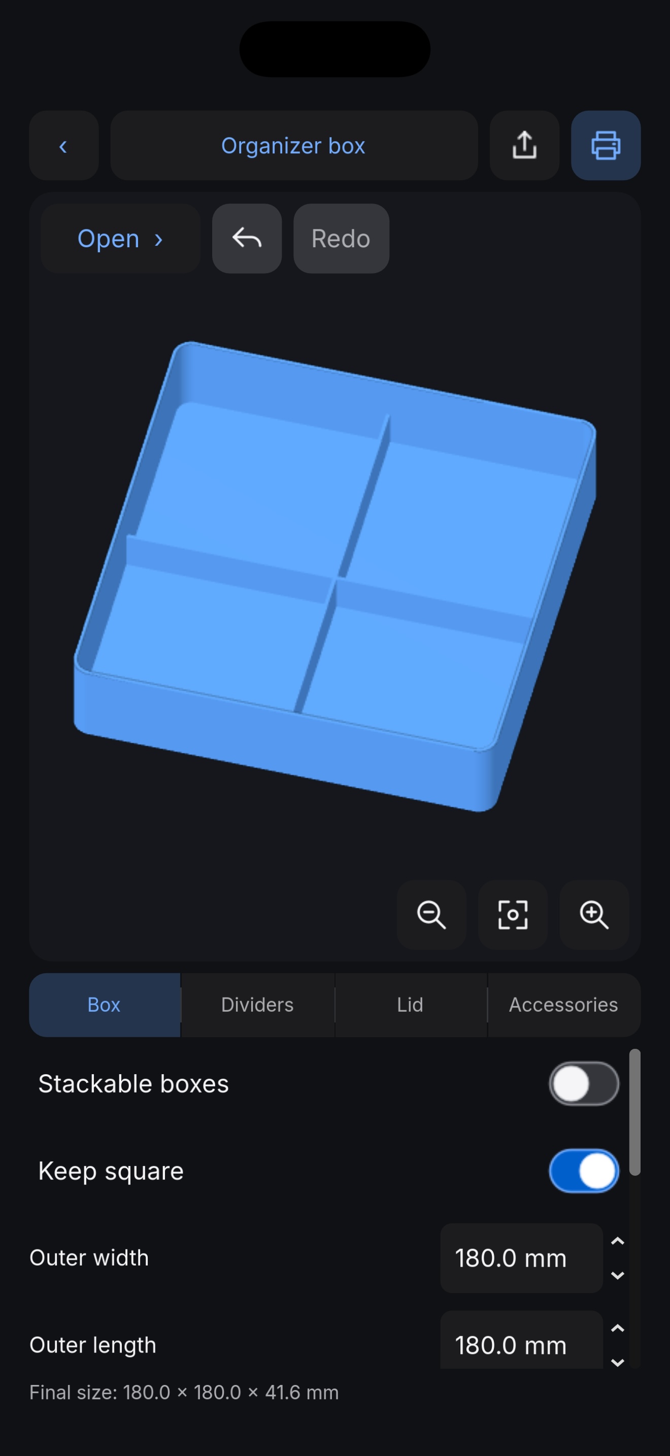 Organizer box